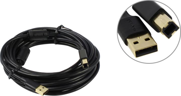 UGREEN US135 <10352> Кабель USB 2.0  A-->B  5м