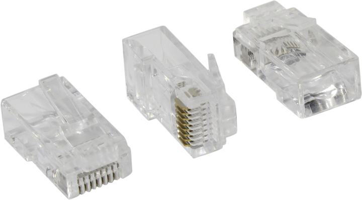 Rexant <05-1020-10шт> RJ-45  Коннектор сквозной кат.5e