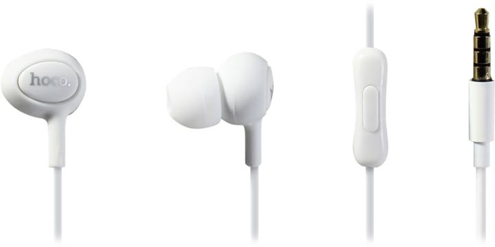Наушники с микрофоном Hoco <M3 Universal White> (шнур 1.2м)