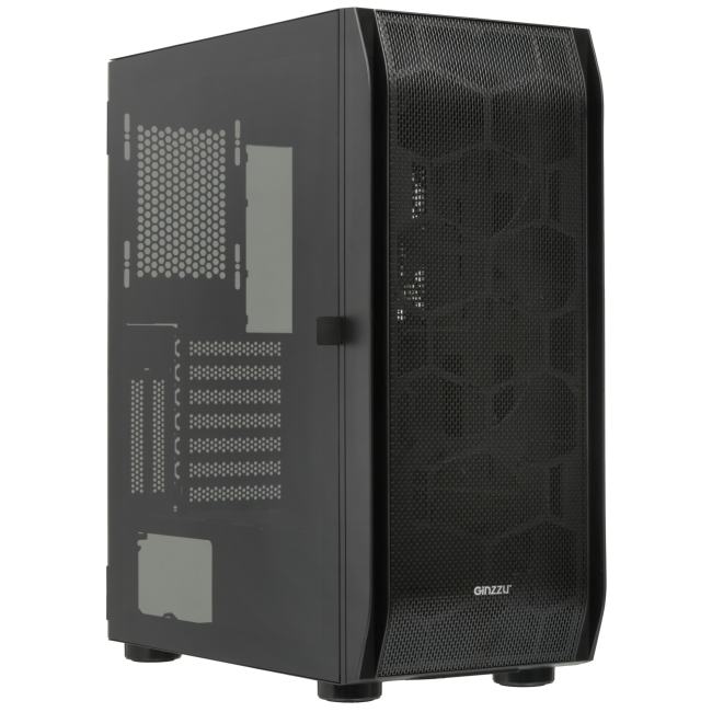 Корпус Ginzzu GL180, ATX, Midi-Tower, черный, без БП (Ginzzu GL 180)