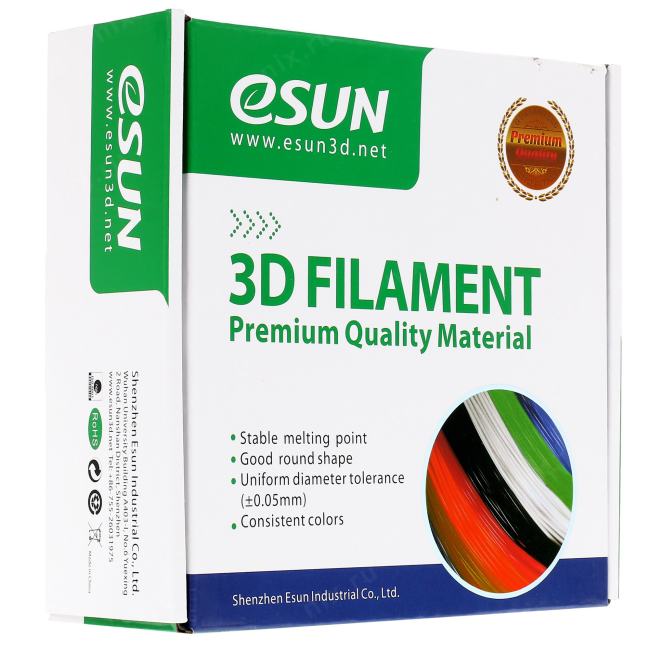 Катушка PETG-пластика ESUN 1.75 мм 1кг., черная (PETG175SB1)