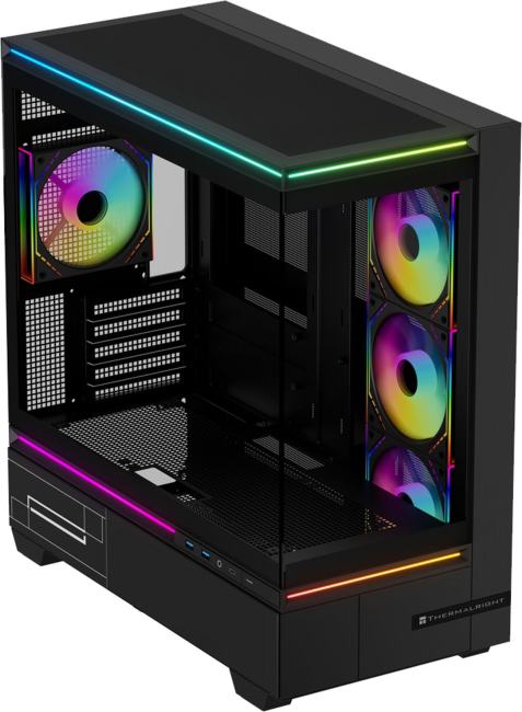 Корпус Thermalright M10 Black FAN4-M / TG / 4x120mm ARGB PWM Fans / USB TYPE-C / mATX / TRTLM10BF4M