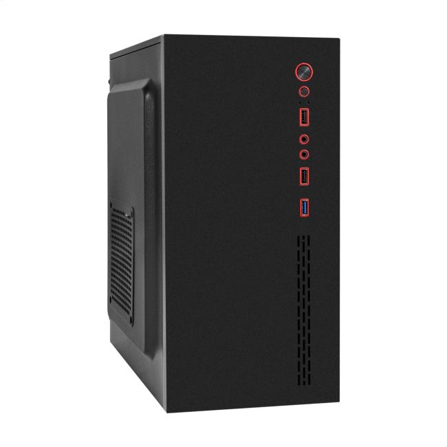 EX299259RUS Корпус Minitower ExeGate BAA-403U2-UNS500 (mATX,БП UNS500 с вент. 12см,1*USB+2*USB3.0,HD Audio,черный)