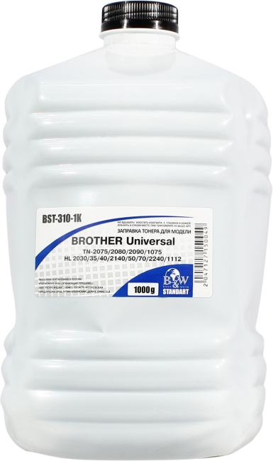 Тонер B&W Standart BST-310-1K (Brother TN-2075/2080/2090/1075, HL  2030/35/40/2140/50/70/2240/1112)  1000г
