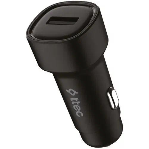 Автомобильное зарядное устройство TTEC SmartCharger 2.4A Car Charger с кабелем Lightning. Цвет: черный