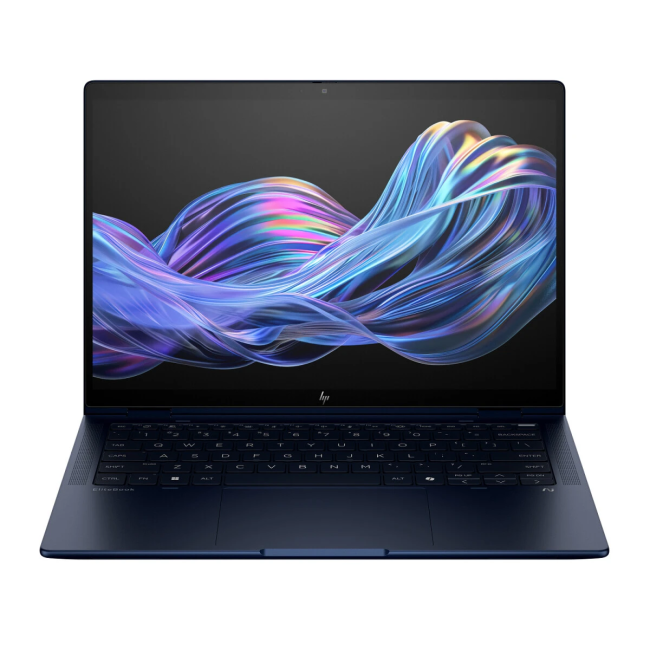 Ноутбук HP Inc. EliteBook X Flip G1i - 14", 1920x1200 (WUXGA), 400-nit, Intel Core Ultra 7 258V 2200MHz, LPDDR5X 32 ГБ 2 ТБ, Intel Arc 140V, Bluetooth, Wi-Fi, 3cell, тёмно-синий, Windows 11 Pro 64, CW0V3ET