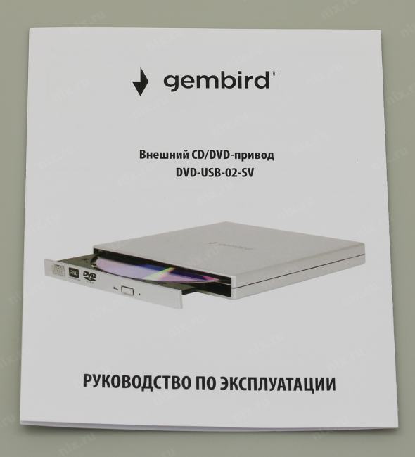 DVD RAM & DVD±R/RW & CDRW Gembird  DVD-USB-02-SV  USB2.0  EXT (RTL)