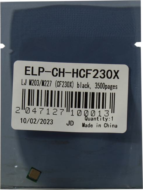 <ELP-CH-HCF230X> Чип для картриджа CF230X  Black,  3.5K