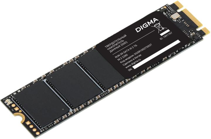 SSD 2Tb M.2 2280 B&M 6Gb/s Digma RUN S9 <DGSR1002TS93T>  3D TLC <1891167>