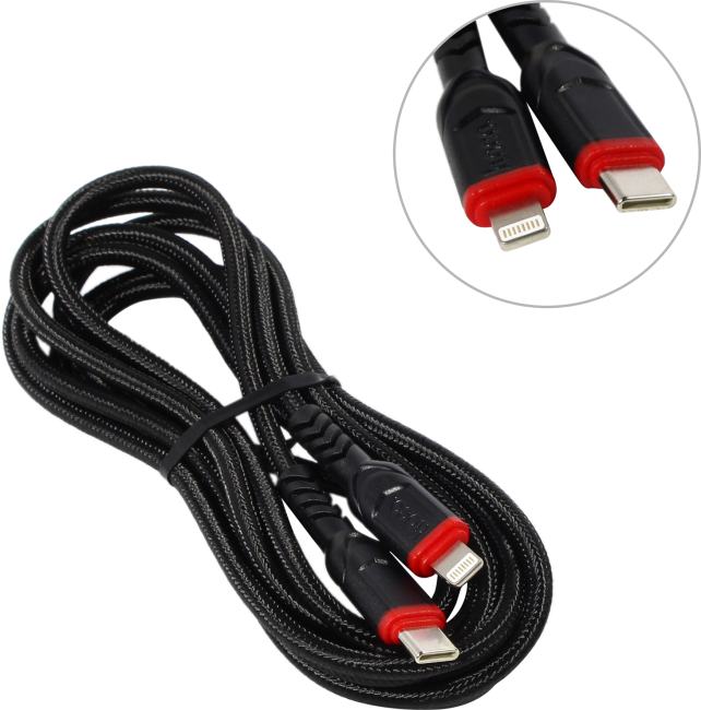 Hoco X59 Black <794024> Кабель USB  AM-->Lightning  2м