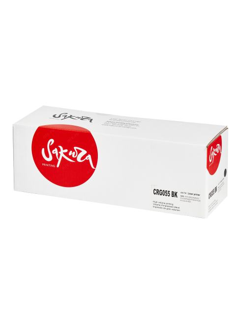 SACRG055BK Картридж SAKURA CRG055BK для Canon i-SENSYS LBP663, LBP664, MF742, MF744, MF746,  черный, 2 300к.