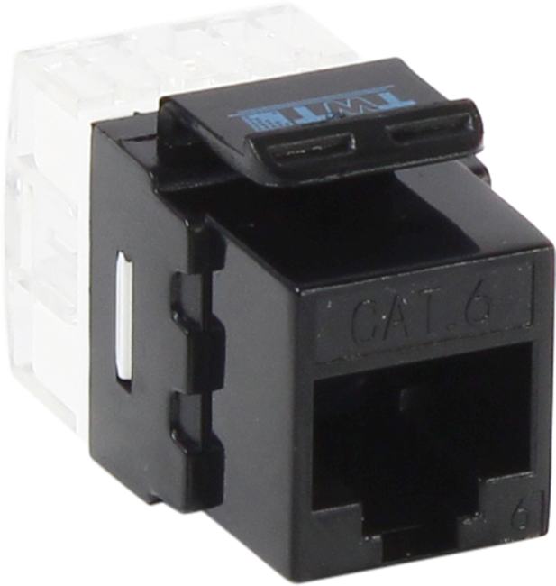 TWT <TWT-OK45UTP180/6-BK>  Модуль  Keystone  Cat.6, чёрный