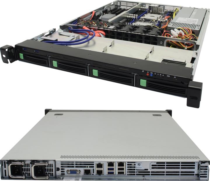 (Z0983615) rS9500/pro1U: 2xXeon Silver 4210R/ 4x16 Гб/ 2x2  Тб SATA/МИНПРОМТОРГ 10515767