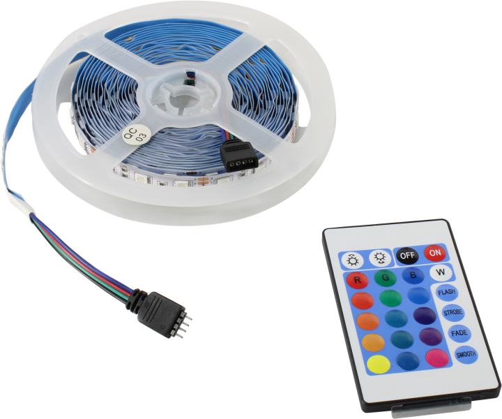 Smartbuy <SBL-IP20-9-RGB-KIT> (5м, 12В,  контроллер,  ПДУ)