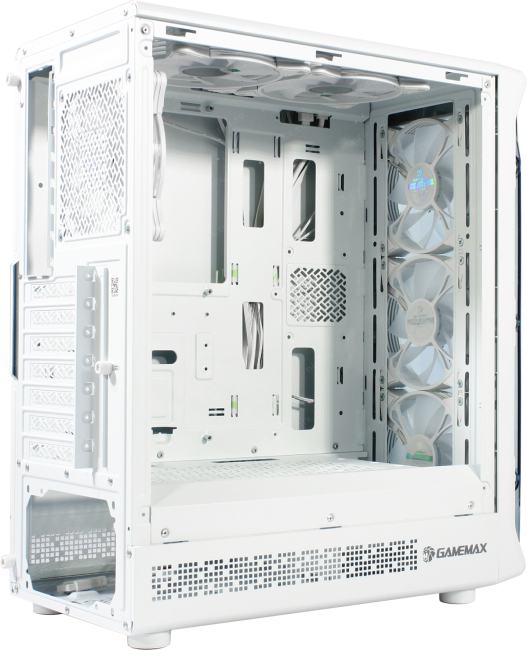 Miditower GameMax <StarLight 2 AW White> ATX  без  БП,  с окном