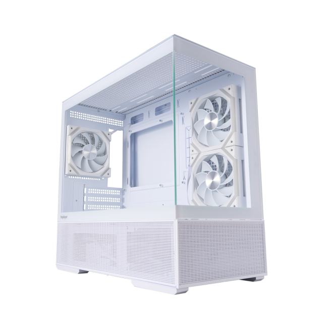 1STPLAYER Корпус CV6 ARGB White / mATX / 3x120mm ARGB & 2x120mm fans / CV6-WH-2FAR-W-2FH7R-W-1FH7-W