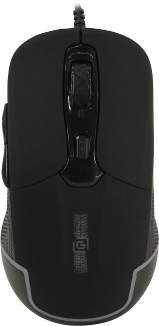 Мышь проводная Oklick 965G черный оптическая (2400dpi) USB игровая (6but)