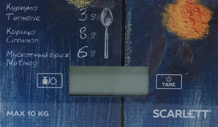 Scarlett <SC-KS57P68>  Весы  кухонные  электронные (макс.10кг)