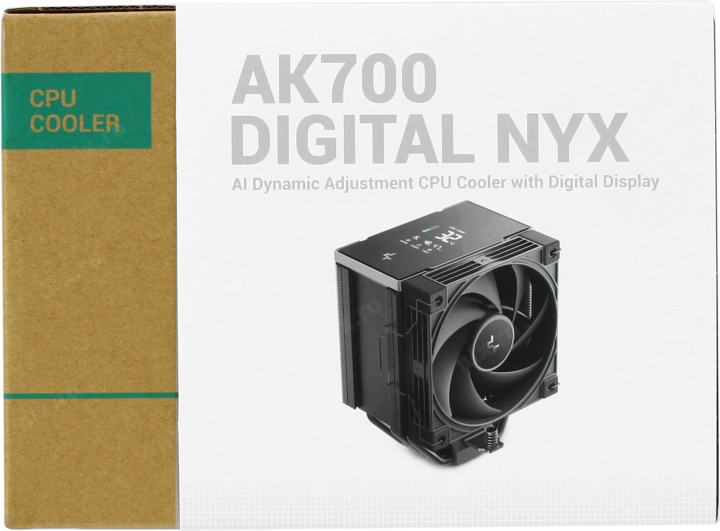Deepcool <R-AK700-BKNNMN-GJD-1>  AK700 DIGITAL NYX(4пин,115x/1200/1700/1851/AM4/AM5,21-36дБ,2700об/мин,Al+теп.тр)