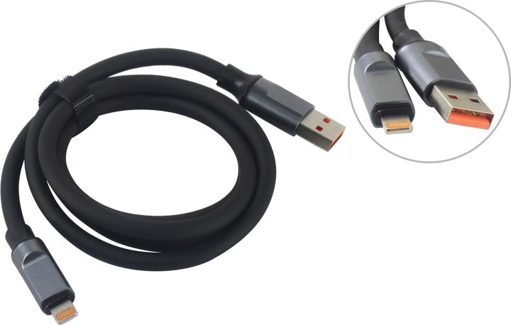 Smartbuy <IK-512BOLD-BLACK> Кабель  USB AM-->Lightning 1м