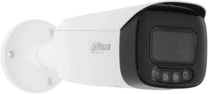 DH-IPC-HFW3449T1P-AS-PV-0280B-S5 Уличная цилиндрическая IP-видеокамера Full-color с ИИ и активным сдерживанием. 4Мп; 1/2.7” CMOS; объектив 2.8мм; WDR(120дБ); чувствительность 0.003лк@F1.0; сжатие: H.265+, H.265, H.264+, H.264, MJPEG; 3 потока до 4Мп@25к/с; видеоаналитика: AcuPick; SMD 4.0 (интеллектуальный детектор движения), AI SSA (Автоматическая адаптация сцены), пересечение линии, контроль зоны; тревожные вх/вых: 1/1; аудиовх/вых: 1/1; встроенные 2 микрофона и громкоговоритель; LED-подсветка до 30м, ИК-подсветка 30м; сигнализация красно-синей подсветкой; MicroSD до 512Гб; защита: IP67; питание: 12В(DC), PoE; корпус: металл+пластик.