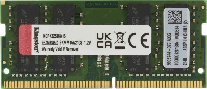 Kingston <KCP432SD8/16> DDR4 SODIMM 16Gb  <PC4-25600> (for NoteBook)