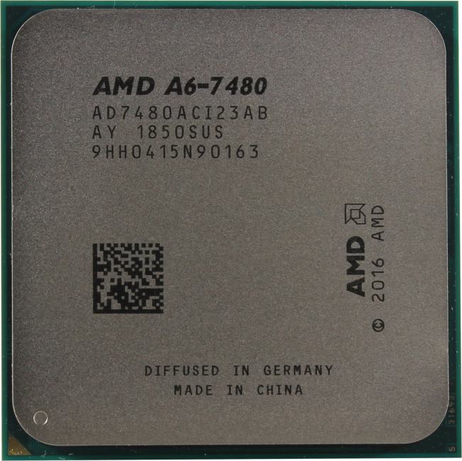 CPU AMD A6-7480     (AD7480AC) 3.8 GHz,2core,SVGA RADEON R5,1 Mb,65W  Socket FM2+