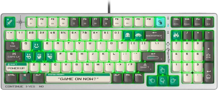 Клавиатура A4Tech Bloody S98 Pixels Green механическая белый/бежевый USB for  gamer LED (S98)