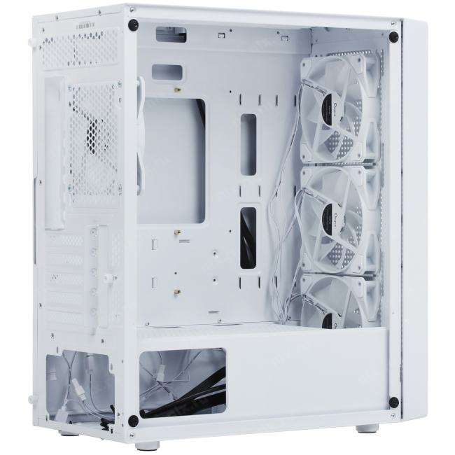 Ocypus Gamma-C50-WHG400XX-GL Корпус ПК без блока питания/ Case Ocypus Gamma C50 WH ARGB, Mini-Tower, TG,  4x120mm  ARGB,