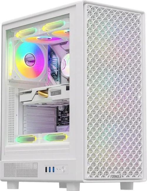 Корпус Formula Mana Dynamic AR белый без БП ATX 3x120mm 2x140mm  2xUSB3.0  audio  bott PSU