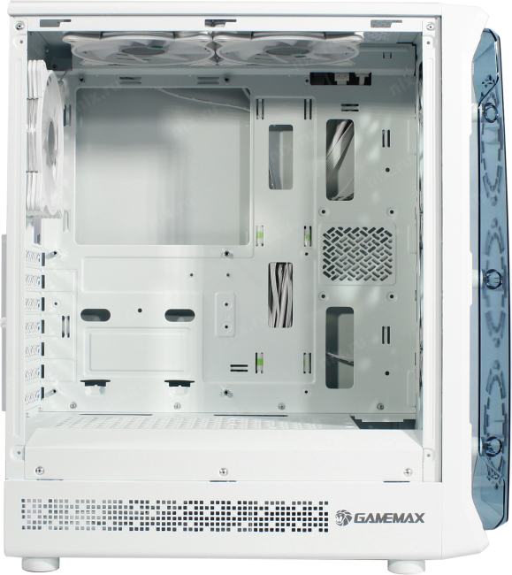 Miditower GameMax <StarLight 2 AW White> ATX  без  БП,  с окном