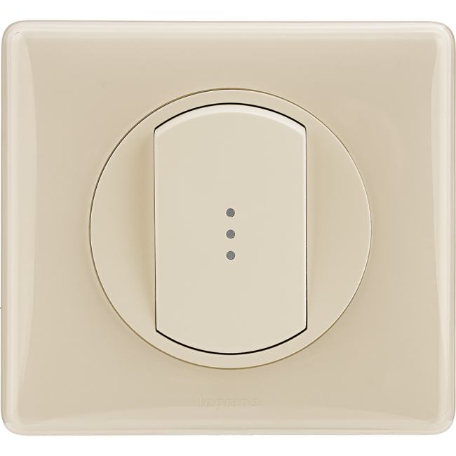 Legrand 066210 Celiane Лицевая панель для выключателя с подсветкой бежевая (66210) (066210)