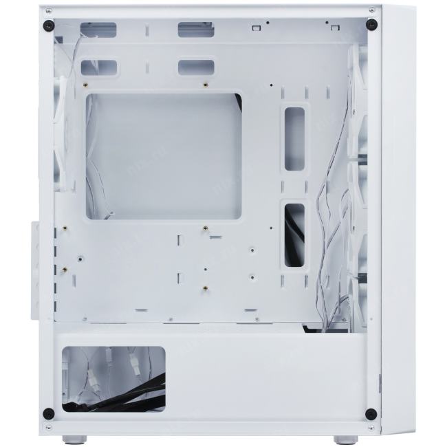 Ocypus Gamma-C50-WHG400XX-GL Корпус ПК без блока питания/ Case Ocypus Gamma C50 WH ARGB, Mini-Tower, TG,  4x120mm  ARGB,