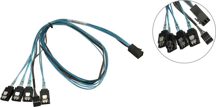 ACD ACD-SFF8643-SATASB-08M-MR <6709080-75>  Кабель SFF-8643-->4xSATA 0.75м