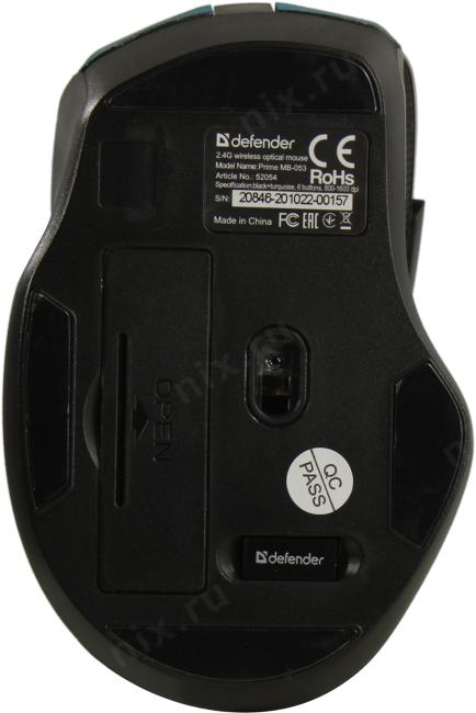 Defender Prime  Wireless Optical Mouse <MB-053>  (RTL)  USB  6btn+Roll <52054>