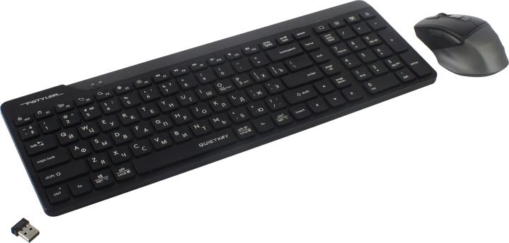 A4Tech Fstyler Wireless FG2400 Air Black (Кл-ра, USB, FM+Мышь, 6кн, Roll, USB, FM)