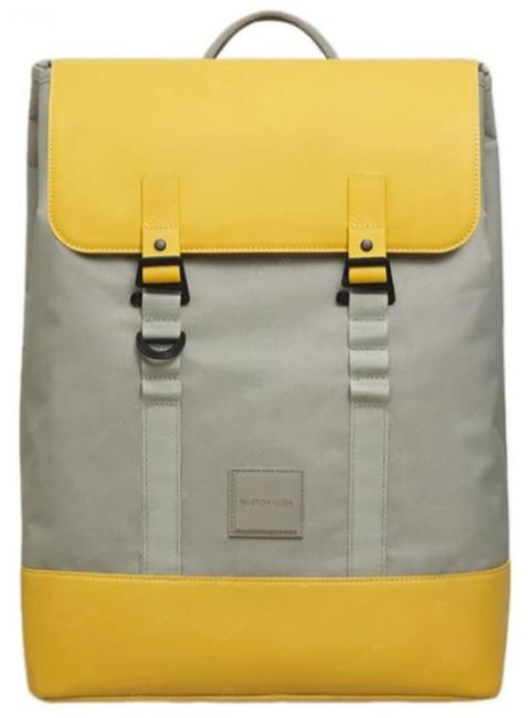 HE302 Рюкзак Gaston Luga Heritage 16" Backpack. Цвет: серо-зеленый шалфей с желтыми вставками