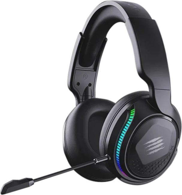 Mad Catz P.I.L.O.T. PRO Игровые беспроводные наушники черные (Bluetooth, 2.4 гГц, 3.5 мм jack, RGB подсветка, 50 мм, 93