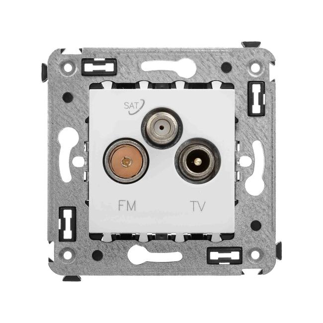 Розетка DKC 4400533 TV-FM-SAT в стену, "Белое  облако",  "Avanti"