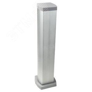 Колонна Legrand 653044 Snap-On мини алюминиевая с крышкой из алюминия 4 секции, высота  0,68  метра,  цвет алюминий