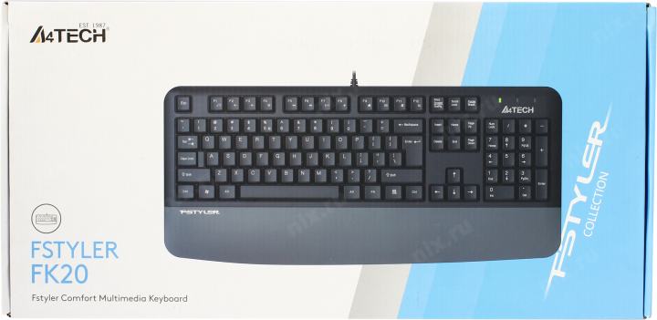 Клавиатура A4Tech Fstyler FK20  Grey  <USB>