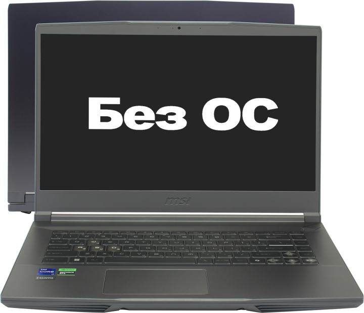 Ноутбук MSI Thin 15 B12UC-1628XRU Core i7 12650H 16Gb SSD512Gb NVIDIA GeForce RTX 3050 4Gb 15.6" IPS FHD (1920x1080) FreeDOS grey WiFi BT Cam (9S7-16R831-1628)