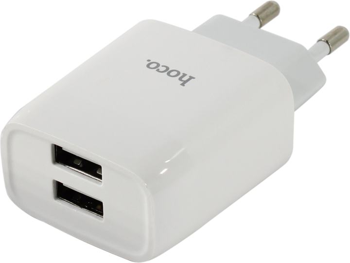Hoco C73A Glorious <712912> Зарядное  устройство  USB  (Вых. DC5V,2xUSB)
