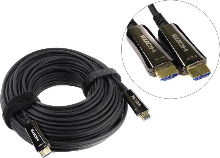 VCOM <D3742A-30м> Кабель optical HDMI to HDMI (19M -19M)  30м  ver2.0