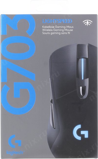 Logitech G703 LIGHTSPEED Wireless Gaming Mouse <910-005640> (RTL)  USB  6btn+Roll