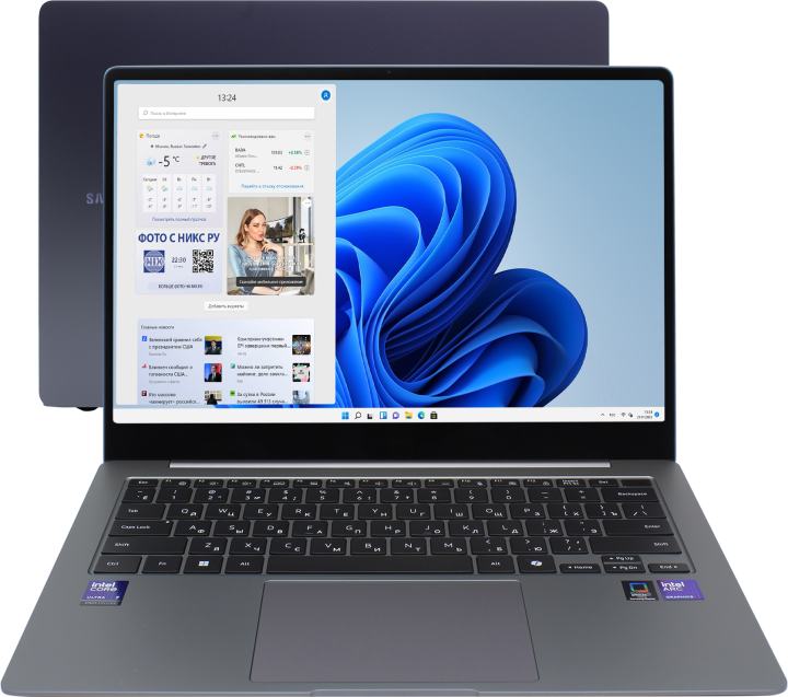 Ноутбук Samsung Galaxy Book 5 Pro NP940 Core Ultra 7 258V 32Gb SSD1Tb Intel Arc 140V 14" AMOLED Touch 2.8K (2880x1800) Windows 11 Home Multi Language grey WiFi BT Cam (NP940XHA-LG3IN)