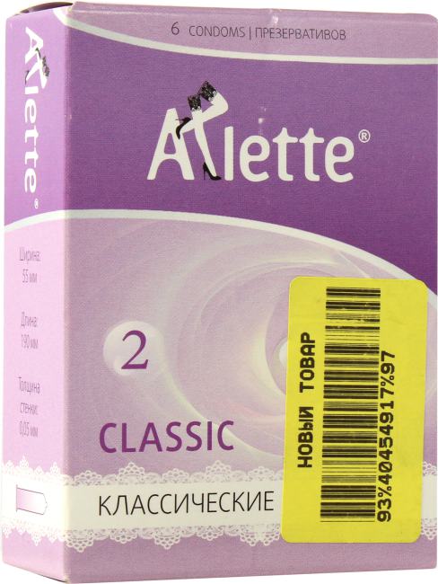 Arlette Light 1 Презервативы ультратонкие  (190x55x0.04мм)  <уп.  6 шт>