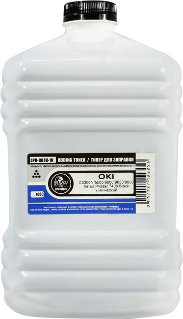 Тонер B&W Premium OPR-804K-1K Black (OKI C3300N/5500/9600/9650/9800)  1000  г