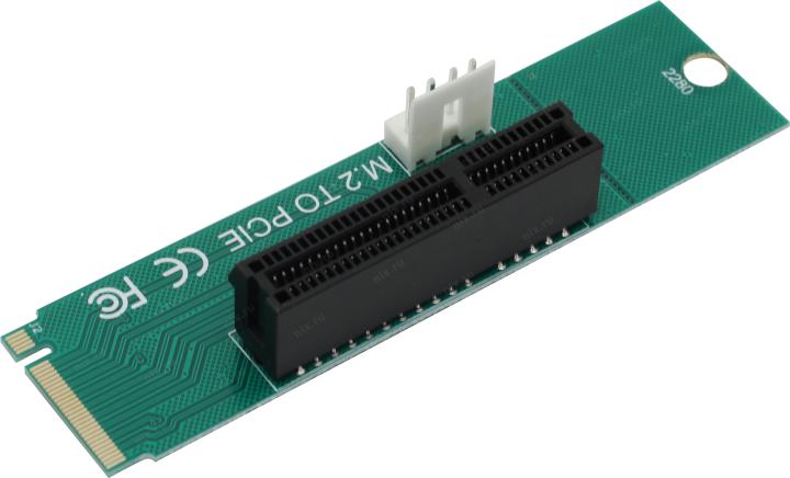 Espada <EM2-PCIE> Переходник Riser card M2 2260/2280  to PCI-Ex4 F