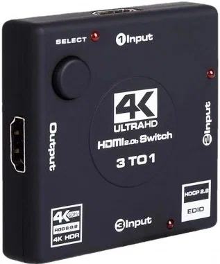 KS-340P Адаптер сплиттер HDMI 3 порта  KS-is (KS-340P) премиум